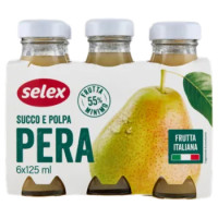 Selex Succo e Polpa Di Pera 6x125 Ml