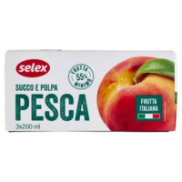 Selex Succo e Polpa Di Pesca 3x200 Ml