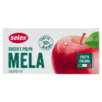 Selex Succo e Polpa Di Mela 3x200 Ml