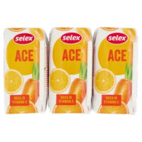 Selex Succo ACE Arancia Limone Carota 3 x 200 Ml
