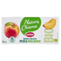 Selex Natura Chiama Succo e Polpa Di Pesca Biologico 3x200 Ml