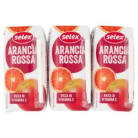 Selex Succo Arancia Rossa 3 x 200 Ml