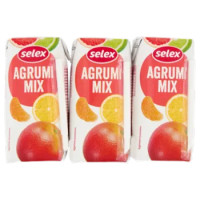 Selex Succo Agrumi Mix 3 x 200 Ml