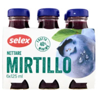 Selex Nettare Di Mirtillo 6x125 Ml