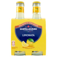 BIBITE SANPELLEGRINO, Bevande Gassate, Naturali, Limonata, Vetro 4x20cl