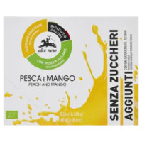 Alce Nero Pesca e Mango Senza Zuccheri Aggiunti 3 x 200 Ml