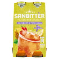 Sanbittèr, Cedro e Note Di Peperoncino, Aperitivo Analcolico - 4 x 200ml
