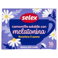 Selex Camomilla Solubile Con Melatonina 16 Bustine 64 g
