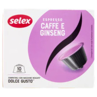 Selex Caffè e Ginseng Espresso In Capsule Compatibili Dolce Gusto 10 Pezzi