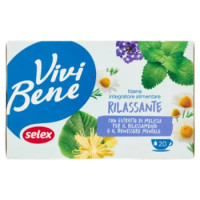 Selex Vivi Bene Tisana Rilassante Con Estratto Di Melissa 20 Filtri 20 Filtri 32 g