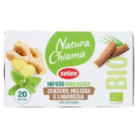 Selex Natura Chiama Infuso Di Zenzero,Melissa,Liquirizia,Scorze Limone,Citronella Bio 20 Filtri 40 g
