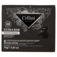 Cellini Caffè Extra Bar Ristretto Intenso 10 Capsule Compatibili 75 g