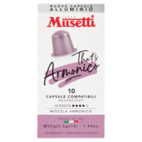 Caffè Musetti That's Armonico 10 Capsule Compatibili Nespresso* 10 x 5,5 g