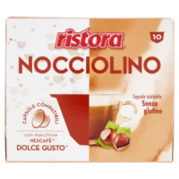 Ristora Nocciolino Capsule Compatibili Con Macchine Nescafè Dolce Gusto 10 x 14 g