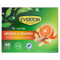 Everton Tè Verde Arancia e Zenzero Filtri 40 x 1,3 g
