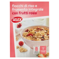 Selex Fiocchi Di Riso e Frumento Integrale Con Frutti Rossi 300 g