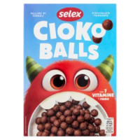 Selex Cioko Balls Palline Di Cereali Al Cioccolato Fondente 375 g
