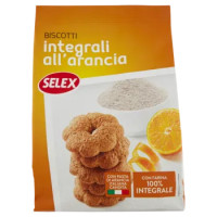 Selex Biscotti Integrali Con Pasta Di Arancia Candita 500 g