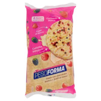 Pesoforma Gallette Snack Di Riso Integrale, Con Cioccolato Bianco e Frutti Di Bosco - 8 x 16,5 g