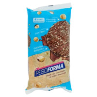 Pesoforma Gallette Snack Di Riso Integrale, Con Cioccolato Al Latte e Nocciole - 8 x 17,75 g