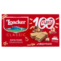 Loacker Classic Napolitaner Wafer Con Crema Alle Nocciole 100% Italiane Wafers 45gx4