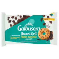Galbusera BuoniCosì Senza Zuccheri Aggiunti Con Cioccolato Fondente 6 x 43,3 g