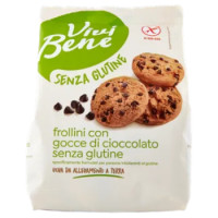 Vivi Bene Senza Glutine Frollini Con Gocce Di Cioccolato Senza Glutine 200 g