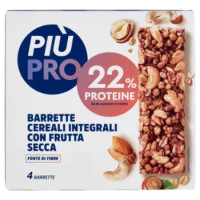 Piùpro Barrette Cereali Integrali Con Frutta Secca 4 x 28 g