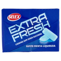 Selex Chewingum Alla Menta e Liquirizia Senza Zucchero 2x30 g