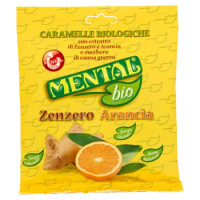 Mental Bio Caramelle Biologiche Zenzero Arancia 90 g