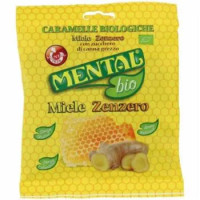CARAMELLE ALLO ZENZERO E MIELE BIOLOGICHE MENTAL GR.90