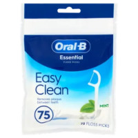 Oral-B Essential Easy Clean Floss Picks Mint 75 Pz