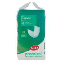 Selex Pannoloni Rettangolari Assorbenti Per Adulti Con Barriere Taglia Standard 30 Pezzi