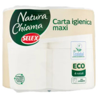 Selex Natura Chiama Carta Igienica Eco 2 Veli 4 Maxi Rotoli