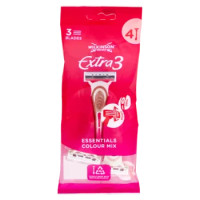 Wilkinson Sword Rasoio Usa&getta Extra 3 Essentials Colour Mix 4 Pz