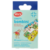 Selex Cerotti Per Bambini Monoformato 7x2 Cm 20 Pezzi