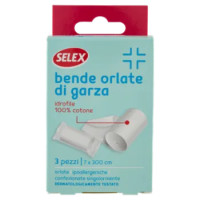 Selex Bende Di Garza Orlate Idrofile 7x300 Cm 3 Pezzi
