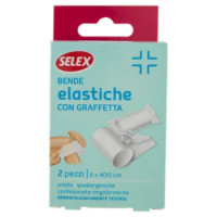 Selex Bende Elastiche Con Graffetta 6x400 Cm 2 Pezzi