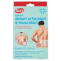 Selex Cerotti Per Dolori Articolari e Muscolari 17x21,8 Cm 2 Pezzi