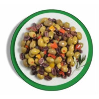 Mix Di Olive Denocciolate Farcite e Affettate Da Banco