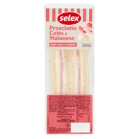 Selex Tramezzini Farciti Prosciutto Cotto e Maionese 2x75 g
