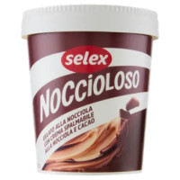 Selex Noccioloso Gelato Alla Nocciola Con Crema Spalmabile Alle Nocciole e Cacao 230 g