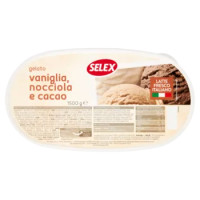 Selex Gelato Vaniglia, Nocciola e Cacao 1,5 Kg