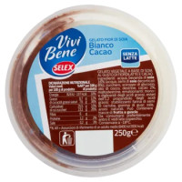 Selex Vivi Bene Gelato Fior Di Soia Bianco e Cacao Senza Latte 250 g