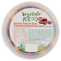 Selex Vegetale 100% Gelato Fior Di Soia Tiramisù Variegato Al Caffé Senza Latte 250 g