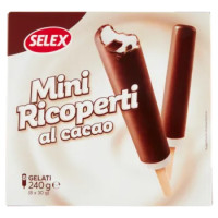 Selex 8 Ministecchi Di Gelato Ricoperti Al Cacao 240 g