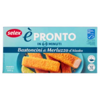 Selex è Pronto Bastoncini Di Merluzzo D'Alaska In Croccante Panatura Surgelati 12x25 g