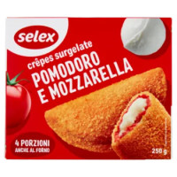 Selex è Pronto Crêpes Surgelate Mozzarella e Pomodoro 4 Pezzi 250 g