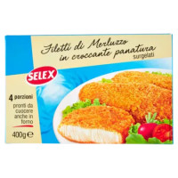 Selex Filetti Di Merluzzo In Croccante Panatura Surgelati 400 g