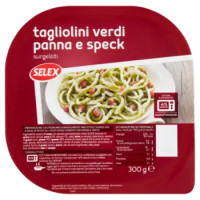 Selex Tagliolini Verdi Con Panna e Speck Surgelati 300 g